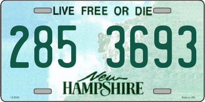 NH license plate 2853693