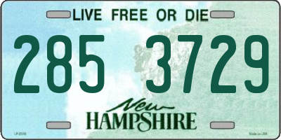 NH license plate 2853729