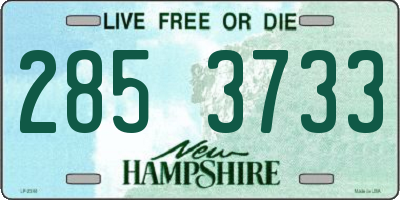 NH license plate 2853733
