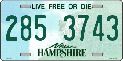 NH license plate 2853743