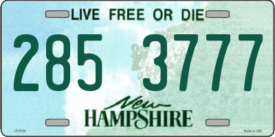 NH license plate 2853777