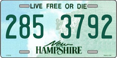 NH license plate 2853792