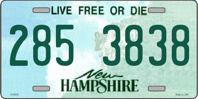 NH license plate 2853838