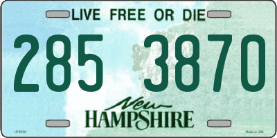 NH license plate 2853870