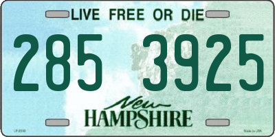 NH license plate 2853925