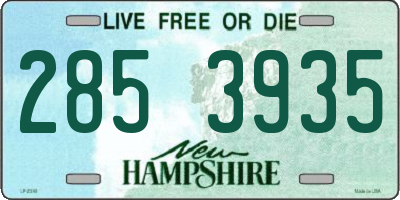 NH license plate 2853935