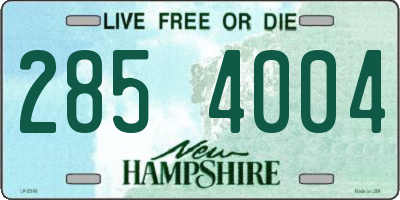 NH license plate 2854004