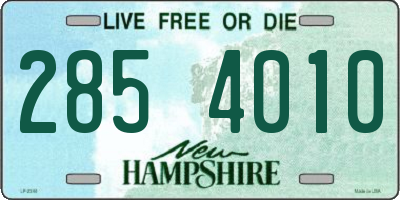 NH license plate 2854010
