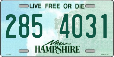 NH license plate 2854031