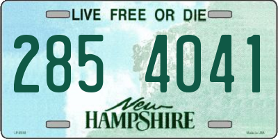 NH license plate 2854041