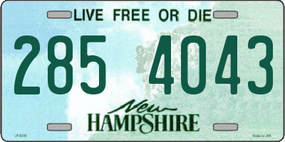 NH license plate 2854043