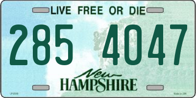 NH license plate 2854047