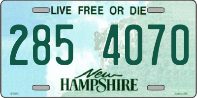 NH license plate 2854070