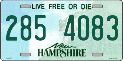 NH license plate 2854083