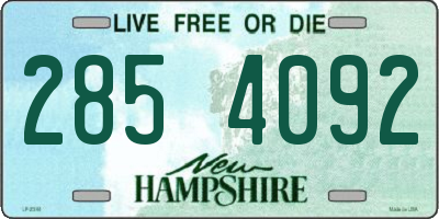 NH license plate 2854092