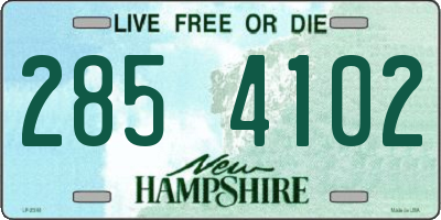 NH license plate 2854102