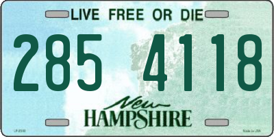 NH license plate 2854118