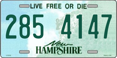NH license plate 2854147