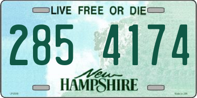 NH license plate 2854174