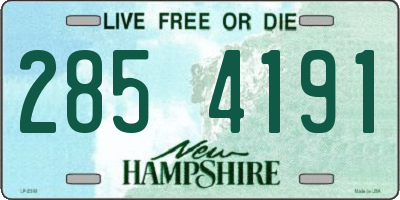 NH license plate 2854191