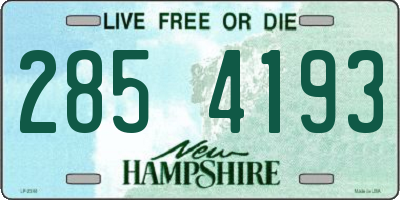 NH license plate 2854193
