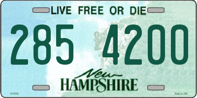 NH license plate 2854200