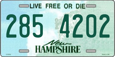 NH license plate 2854202