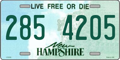 NH license plate 2854205