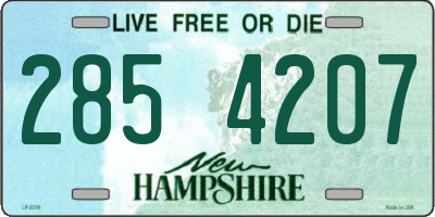 NH license plate 2854207