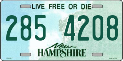 NH license plate 2854208