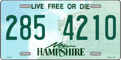 NH license plate 2854210