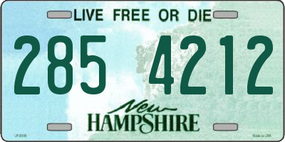 NH license plate 2854212