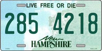 NH license plate 2854218