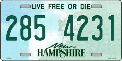NH license plate 2854231