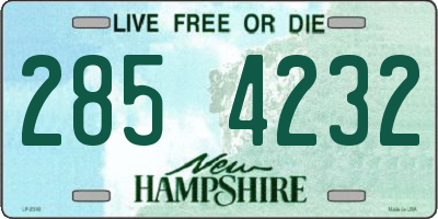 NH license plate 2854232