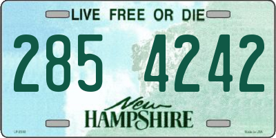 NH license plate 2854242