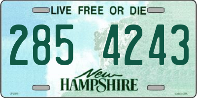 NH license plate 2854243