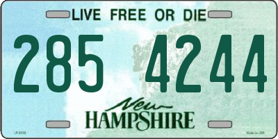 NH license plate 2854244