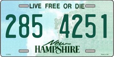 NH license plate 2854251