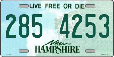 NH license plate 2854253