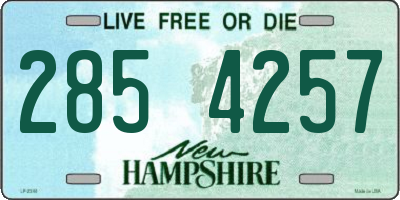 NH license plate 2854257