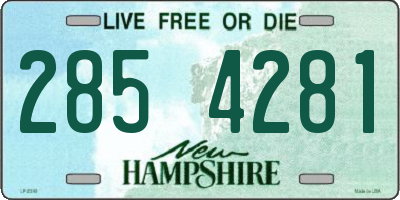 NH license plate 2854281