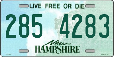 NH license plate 2854283