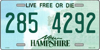 NH license plate 2854292