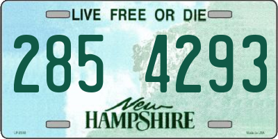 NH license plate 2854293