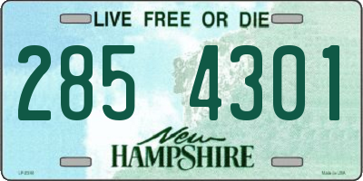 NH license plate 2854301