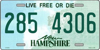 NH license plate 2854306