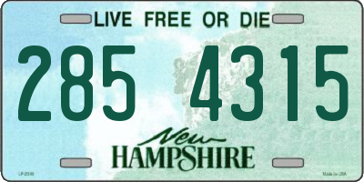 NH license plate 2854315