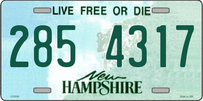 NH license plate 2854317