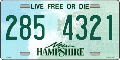 NH license plate 2854321